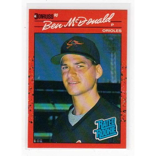 1990 Donruss Ben McDonald RC Rated Rookie card #32 – Orioles