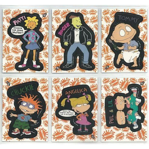 NICKTOONS ' STICKERS ' 11 card sub-set ( 1993 )