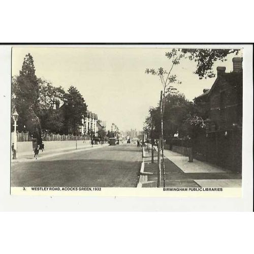 Warwickshire ACOCKS GREEN Westley Road Postcard by Birmingham Libraries (3)