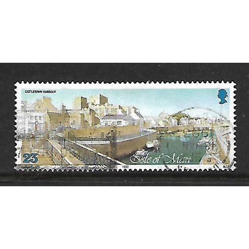 ISLE OF MAN 1992 MANX HARBOURS 23p CASTLE TOWN 528 FINE USED