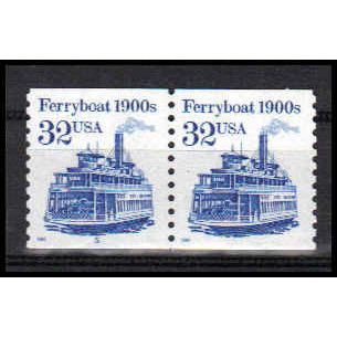 2466 32c Ferryboat Very Fine MNH LGG CNP Left 5 PA1158