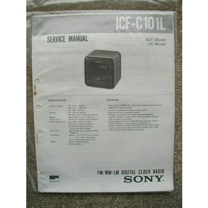 Sony ICF-C101L Service manual