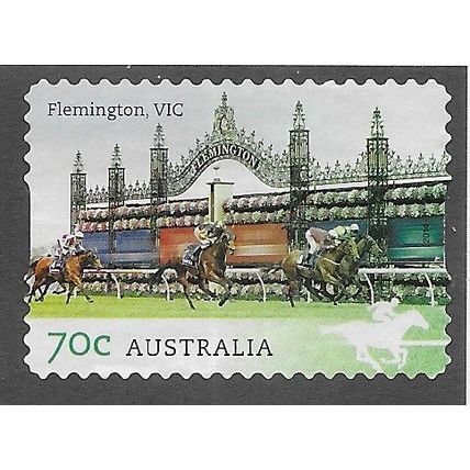 AUS 2014 70c (S/A) 'AUSTRALIAN RACECOURSES- FLEMINGTON' FINE USED (EBID78-447)