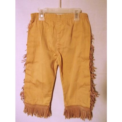 Vintage 1950s Childs Embroidered Native American Costume Walls of Texas Sz 3