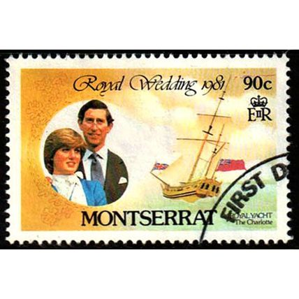 Montserrat 1981 Royal Wedding 10c Used Stamp