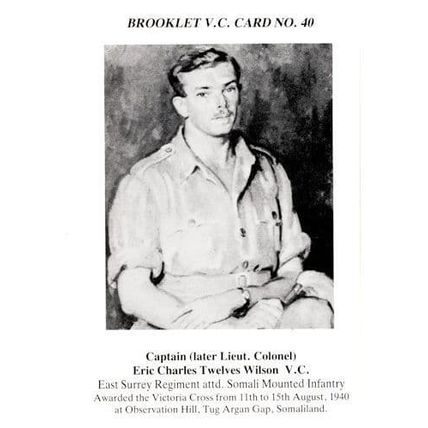 Captain Eric Wilson East Surrey Regiment WW2 Victoria Cross Postcard