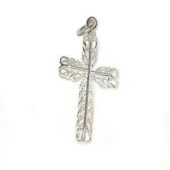 Sterling Silver OpenWork Cross Charm Pendants