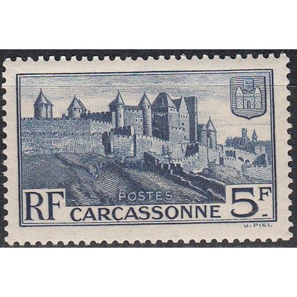 France 1938 Michel 413 Neuf ** Cote (2008) 1.50 € Remparts Cité de Carcassonne