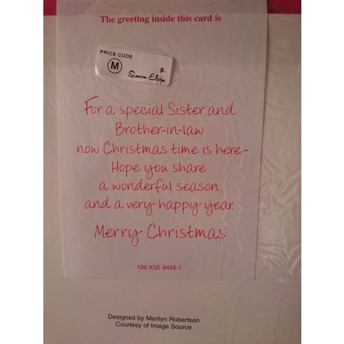 Large Christmas Cards - Sister & Brother-in-Law - 02