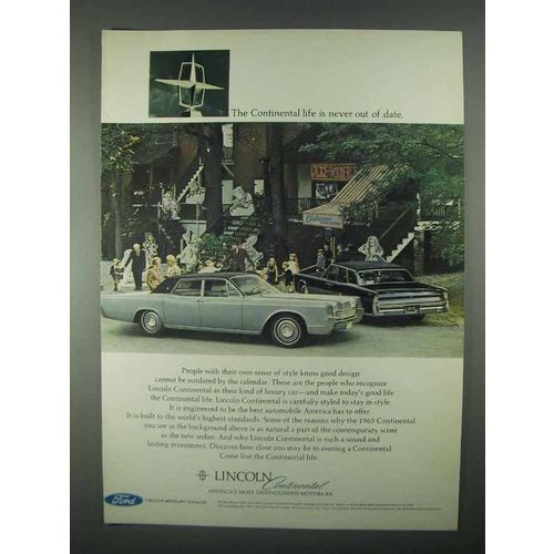 1967 Lincoln Continental Sedan Ad - Never Out of Date