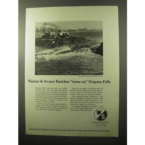 1970 Warner & Swasey Hopto Backhoe Ad - Niagara Falls