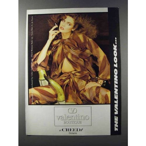 1981 Valentino Boutique at Creeds Fashion Ad