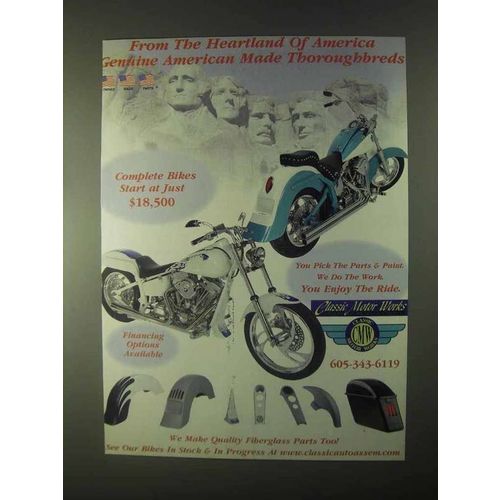 1999 Classic Motor Works Ad - Heartland of America