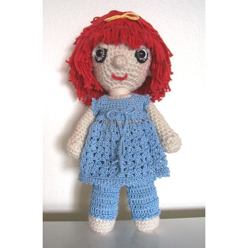 DOLL Daisy Dolly crochet toy collectible fully clothed height 12 inch