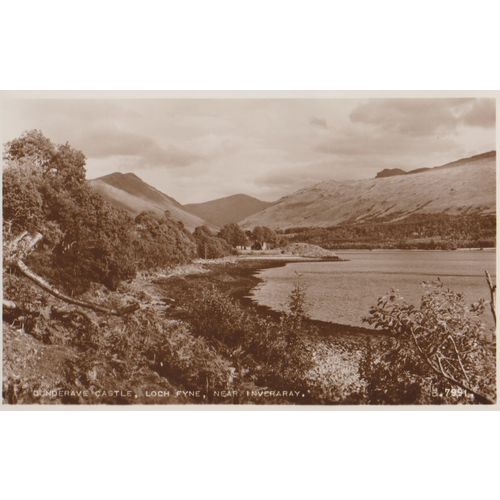 GB circa 1910 Dunderave Castle Loch Fyne near Inverary by Valentines