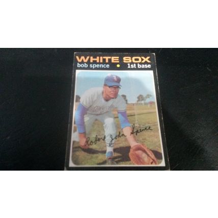 1971 Topps Card # 186 Bob Spence Very Good (3) Chicago White Sox