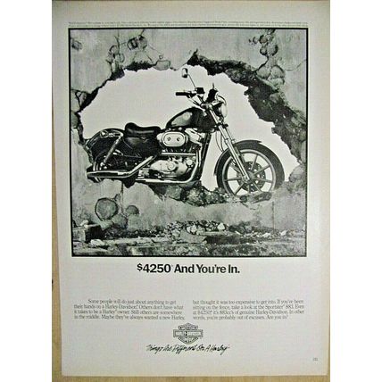 Harley-Davidson Sportster 883 magazine ad-1990