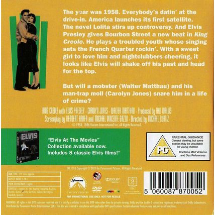 Elvis Presley In King Creole DVD Promo The Daily Mail