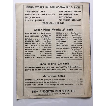 ANTHONY NEWLEY - WHY (UK SHEET MUSIC, 1959)