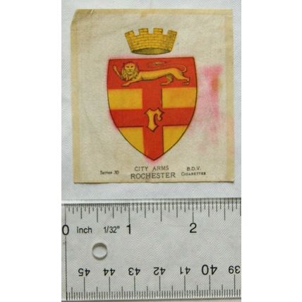 B.D.V. Cigarette silk, Series 30 - City Arms - Rochester