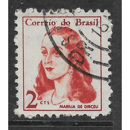 BRAZIL1967 PERSONALITIES 2cts RED MARILIDE DIRCEU SG 1163 FINE USED#2