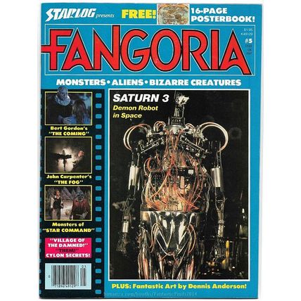 Fangoria #5 (1980) *Saturn 3 / Free Posterbook / Star Command / The Coming*