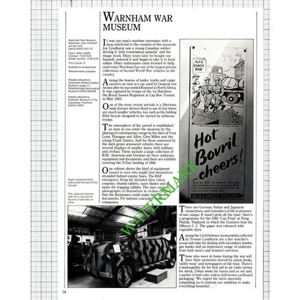 Warnham War Museum Sussex Joe Lyndhurst Yvonne - 1986 Cutting