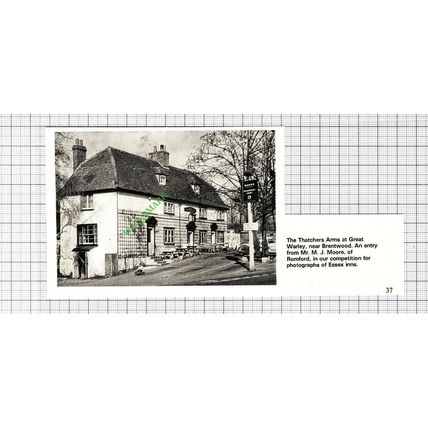 The Thatchers Arms Great Warley Essex - 1971 Cutting