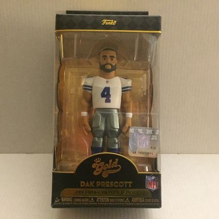 NEW NFL Dallas Cowboys Dak Prescott Funko Vinyl Gold 5'' Figure