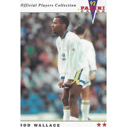 Panini 1992 Official Players Trading Cards: Leeds Utd - Forward, Wallace (Rod)