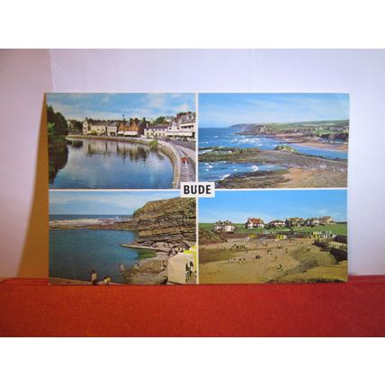 multiview, BUDE , CORNWALL unused postcard dated 1970 =