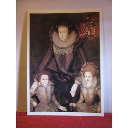 ANNE LADY FITTON painted by Zuccaro, GAWSWORTH HALL, Cheshire unused postcard #
