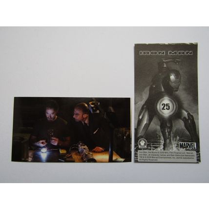Marvel - Iron Man The Movie 2008 - Preziosi Sticker Drop-down Choice (e18)
