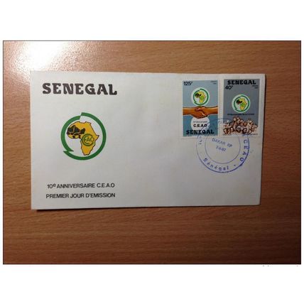 Sénégal FDC 1er premier jour 1987 10e anniversaire CEAO