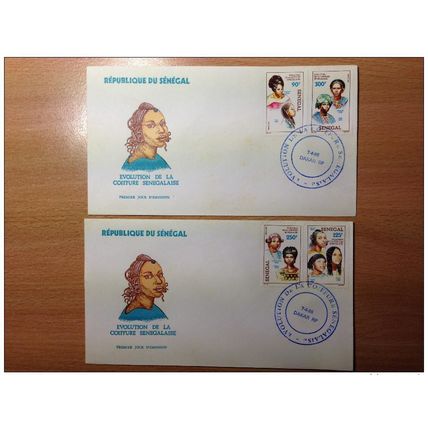 Sénégal FDC 1er premier jour 1986 Evolution de la coiffure Sénégalaise