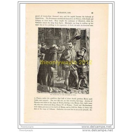 PERSECUTION OF THE REFORMERS IN PARIS, FRANCE, c1563, Illustration, c1870