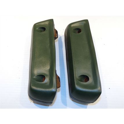 1968 69 70 71 72 Dodge Dart Plymouth Valiant Duster Green Armrest Pair OEM