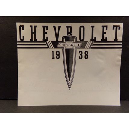 1938 Chevrolet Sales Brochure The Car That is Complete B & W