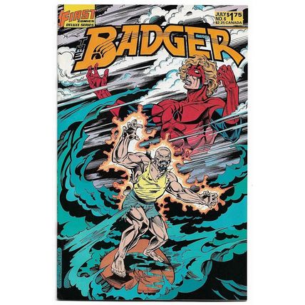 The Badger #6 (1985) *First Comics / Cover Artwork By Bill Reinhold / Thorndyke*