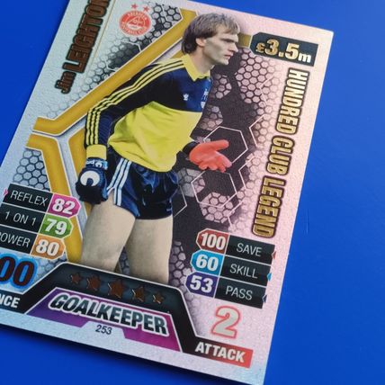 2013/14 Topps Match Attax SPFL Jim Leighton One Hundred Club 100 Legend #253