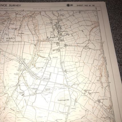 OS map 1:10000 Cleveland, Sheet NZ 61 SE, Commondale, Moorsholm, Lockwood Beck