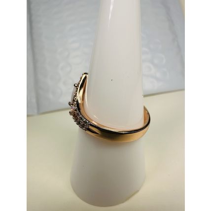 Bomb Party Sz8 Revealed BP Ring Fashion Jewelry RBP White Agate Rose Gold P