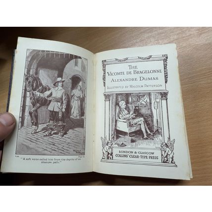 VINTAGE ALEXANDRE DUMAS THE VICOMTE DE BRAGELONNE FICTION FAUX LEATHER BOOK (P3)