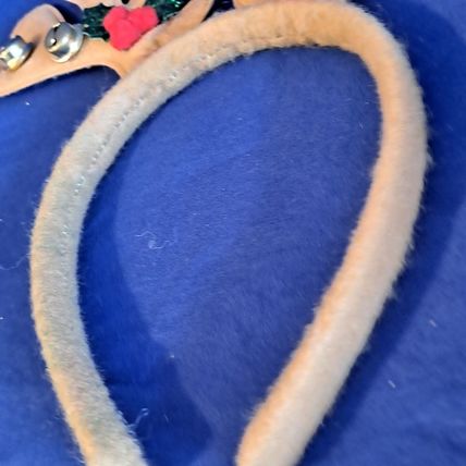Lot 4 REINDEER ANTLERS HEADBANDS Christmas Deer Santa Plush Padded Cloth Felt