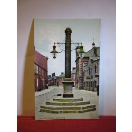 THE OLD CROSS, GARSTANG, LANCASHIRE . used antique postcard c.1905 =