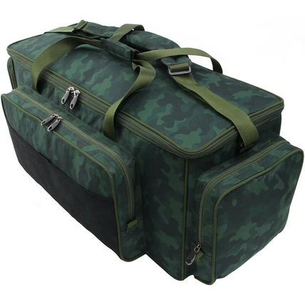 ngt 709 giant camo green carp fishing tackle bag size 83x35x35 cm