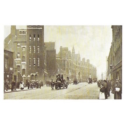 Postcard London Fire Brigade HQ Southwark Bridge Rd c1900 Engine - Nostalgia