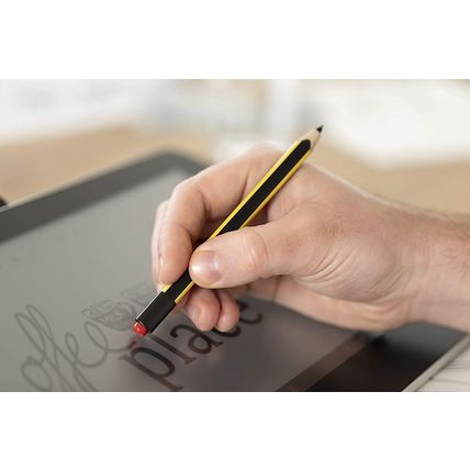 STAEDTLER Noris Jumbo 180J 22. EMR Stylus with Soft Eraser. for Writing, Drawing