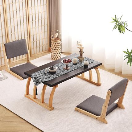 Tiita Floor Chair with Back Support, Foldable Meditation Tatami Chairs, Backrest