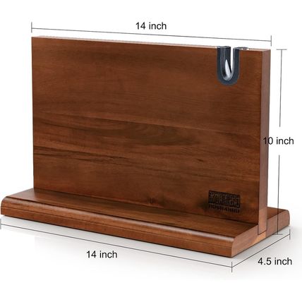 Magnetic Knife Block 14 X 10 Inches, Double Sided Magnetic Knife Holder Rack for